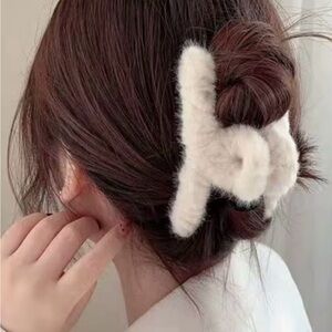Fuzzy Claw Clip